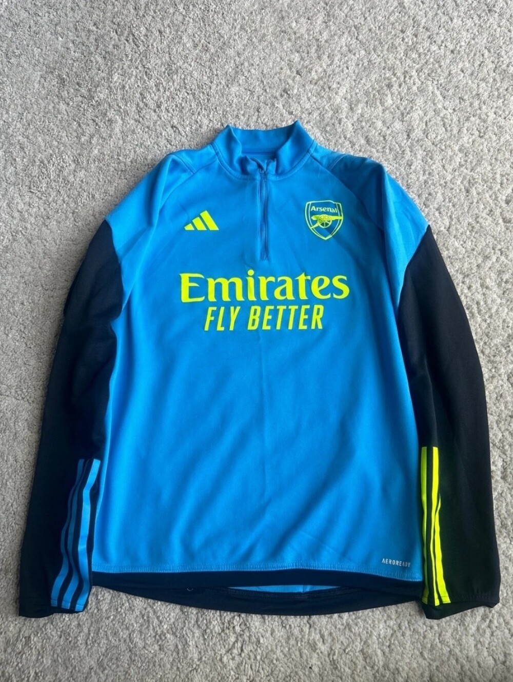 adidas Blue and Yellow Arsenal Training Top
